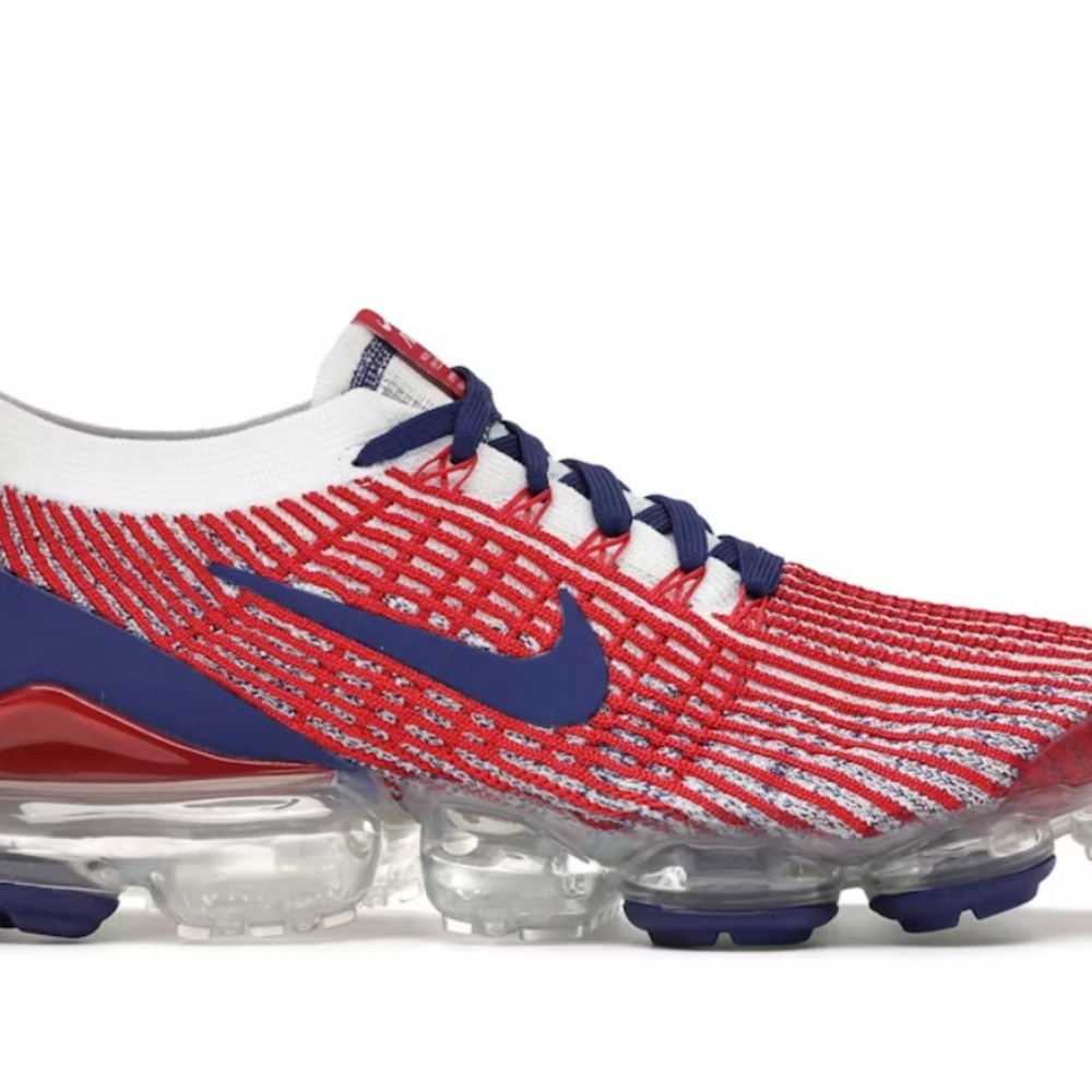 Nike Red and Blue Air VaporMax flyknit USA Shoes men’s size 11